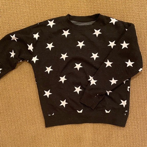 Black Star Hoodie Crew Neck - Picture 1 of 3